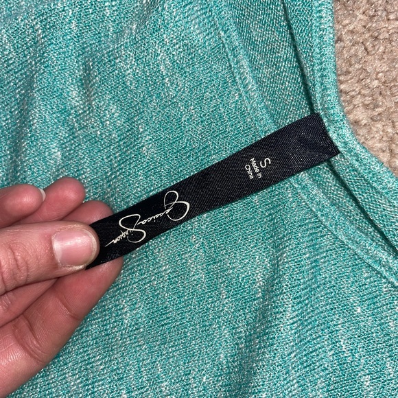 Jessica Simpson Teal Three Quarter Long Sleeve Shirt Size small - Picture 2 of 3